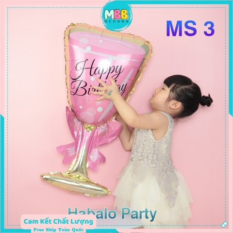 Bóng bay hình chai rượu, ly, cốc bia size đại trang trí sinh nhật, tiệc công ty, tiệc cưới, party - MBBDECOR