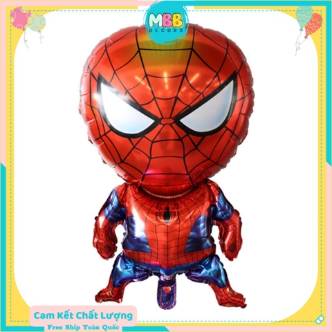 Bong Bóng Siêu Nhân Người Nhện, Spider Man, Iron Man Trang Trí Sinh Nhật Cho Bé