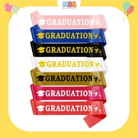 Tổng Hợp Phụ Kiện Lễ Tốt Nghiệp Sash Băng Rôn Vải Đeo Chéo, Dây Chữ Congratulations, Hộp Quà Tốt Nghiệp, Sticker Dán Bóng Nhân Dịp Lễ Tốt Nghiệp/ I Graduated/ / Graduation