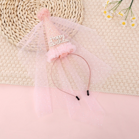 Bờm Mũ Chóp Sinh Nhật Bờm Tóc Sinh Nhật Vương Miện Siêu Dễ Thương Phong Cách Hàn Quốc