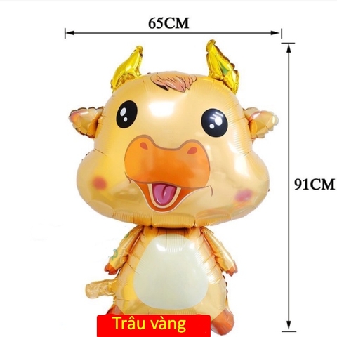 BÓNG NHÔM KIẾNG HỔ , TRÂU TRANG TRÍ THÔI NÔI SINH NHẬT 1 TUỔI BÉ TUỔI DẦN - MBBDECOR