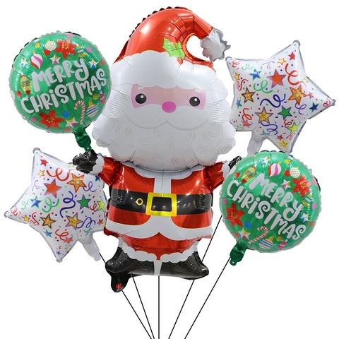 Set Phối Bong Bóng Bay Và Ông Già NOEL  Trang Trí NOEL, Giáng Sinh