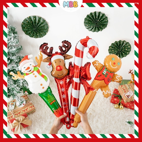 [NOEL 2024] Bong Bóng Tay Cầm NOEL, Phao Cài Tóc Cho Bé Phụ Kiện Đồ Trang Trí Tiệc Noel Giáng Sinh MBBDecor