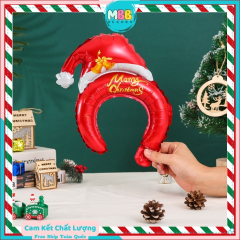 [NOEL 2024] Bong Bóng Tay Cầm NOEL, Phao Cài Tóc Cho Bé Phụ Kiện Đồ Trang Trí Tiệc Noel Giáng Sinh MBBDecor