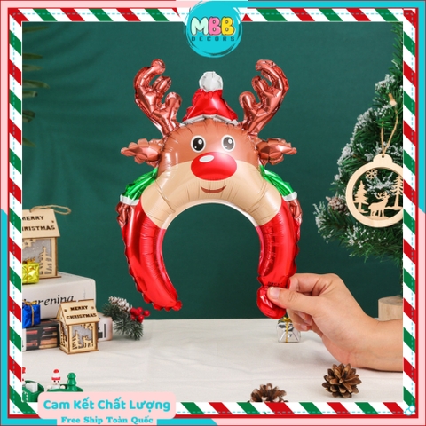 [NOEL 2024] Bong Bóng Tay Cầm NOEL, Phao Cài Tóc Cho Bé Phụ Kiện Đồ Trang Trí Tiệc Noel Giáng Sinh MBBDecor