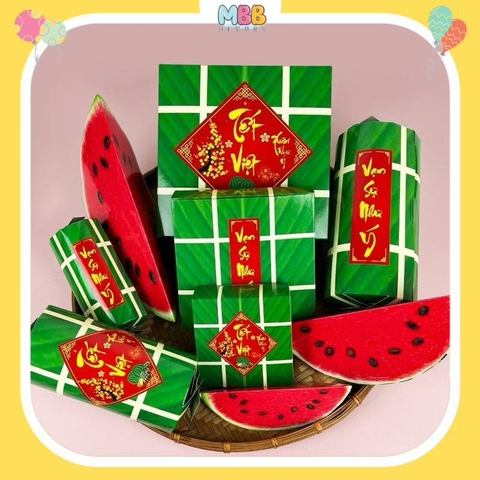 [TẾT 2026] Đồ Trang Trí Lễ Hội Tết 2026 Phụ Kiện Bằng Giấy Combo Trang Trí Tết Dưa Hấu Bánh Chưng Màu Sắc Rực Rỡ