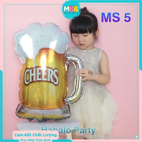 Bóng bay hình chai rượu, ly, cốc bia size đại trang trí sinh nhật, tiệc công ty, tiệc cưới, party - MBBDECOR