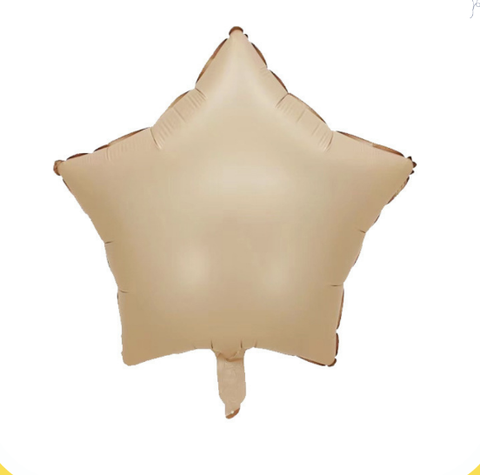 BÓNG NGÔI SAO MÀU NÂU CARAMEL 18IN