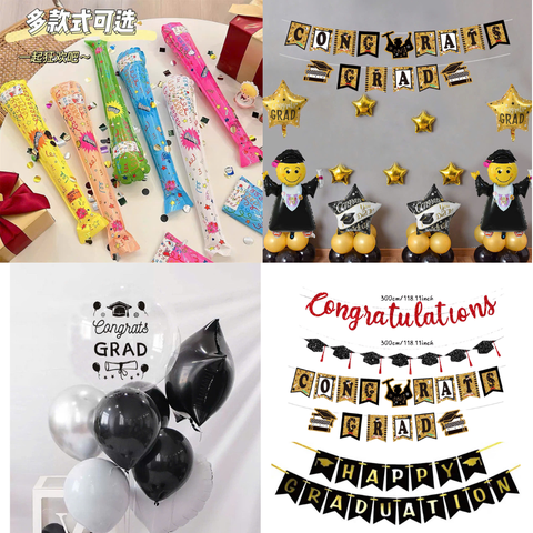 Tổng Hợp Phụ Kiện Lễ Tốt Nghiệp Sash Băng Rôn Vải Đeo Chéo, Dây Chữ Congratulations, Hộp Quà Tốt Nghiệp, Sticker Dán Bóng Nhân Dịp Lễ Tốt Nghiệp/ I Graduated/ / Graduation