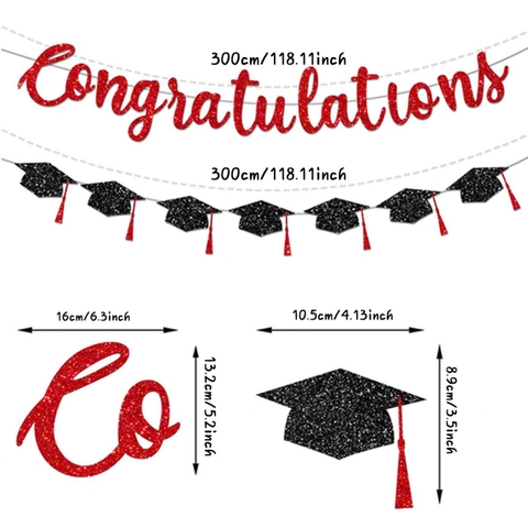 Tổng Hợp Phụ Kiện Lễ Tốt Nghiệp Sash Băng Rôn Vải Đeo Chéo, Dây Chữ Congratulations, Hộp Quà Tốt Nghiệp, Sticker Dán Bóng Nhân Dịp Lễ Tốt Nghiệp/ I Graduated/ / Graduation