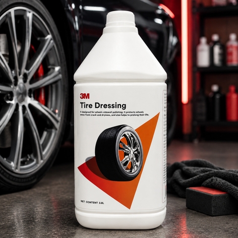 Bảo dưỡng khoang máy lốp xe ô tô 3M Tire Dressing 3.8 lít