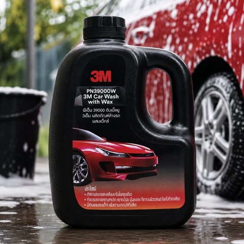 Nước rửa xe bóng sơn 3M Car Wash+Wax 1L