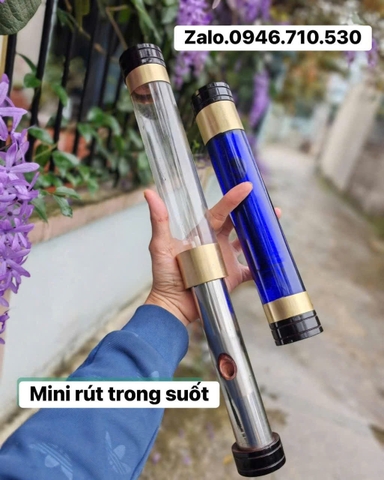 Mini rút âm nỏ trong suốt đồng trơn