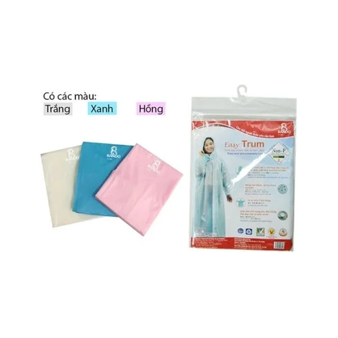 Áo Mưa 1 Người Liền Thân Rando Easy Trum Bằng Nhựa PVC Cao Cấp