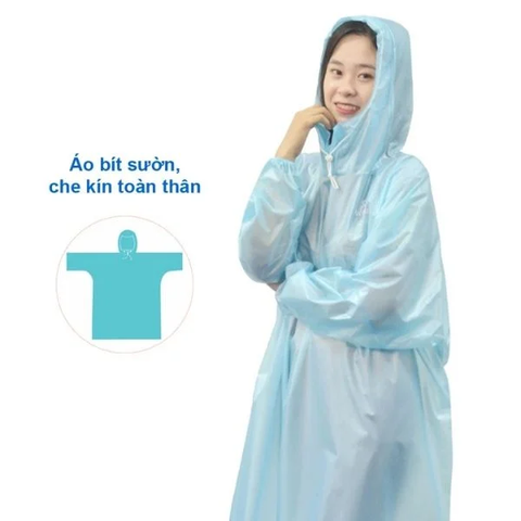 Áo Mưa 1 Người Liền Thân Rando Easy Trum Bằng Nhựa PVC Cao Cấp
