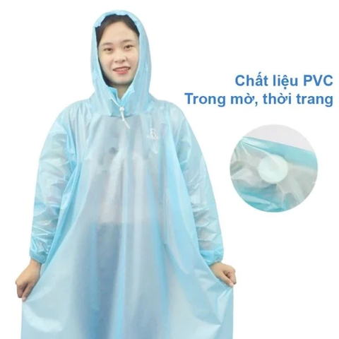 Áo Mưa 1 Người Liền Thân Rando Easy Trum Bằng Nhựa PVC Cao Cấp