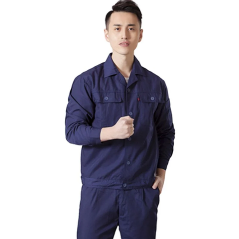 Quần Áo Bảo Hộ Kaki 65/35 Thoáng Mát, Thấm Hút Mồ Hôi