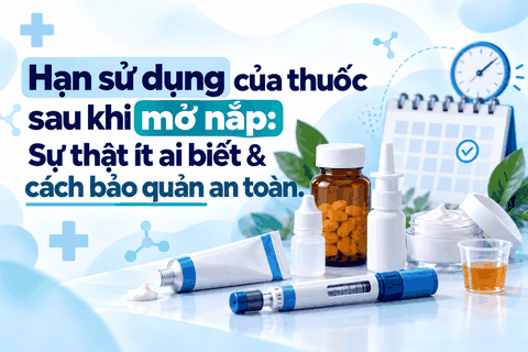 Hạn sử dụng của thuốc sau khi mở nắp: Sự thật ít ai biết & cách bảo quản an toàn