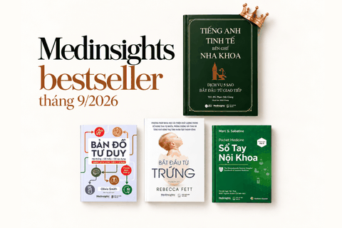 [Điểm sách] 4 cuốn sách bán chạy trong tháng 9/2026 của Medinsights