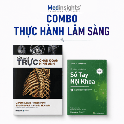 Bộ Sách Thực Hành Lâm Sàng: Sổ Tay Nội Khoa + Cẩm Nang Trực Chẩn Đoán Hình Ảnh