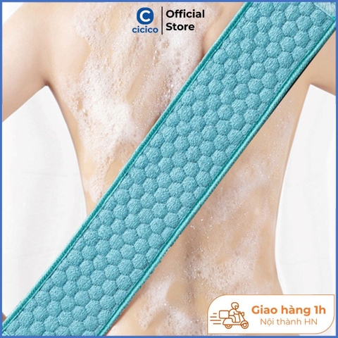 Cọ lưng Cicico A194 khăn tắm cọ lưng kháng khuẩn bền và siêu sạch