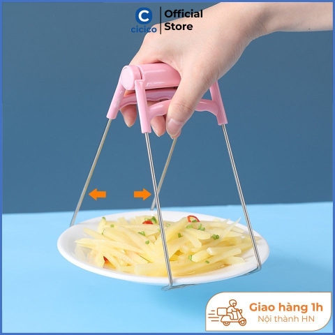 Kẹp gắp bát, đĩa, xoong, nồi, kẹp nhấc nồi chống nóng K133, thiết kế dễ sử dụng, chắc chắn.