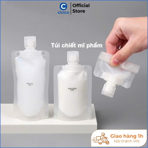 Túi chiết mỹ phẩm A220, lọ chiết dầu gội, sữa tắm 30ml, 50ml 100ml  có thể tái sử dụng, tiện lợi đem đi du lịch