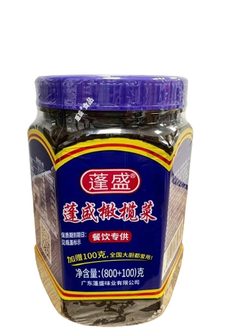 Cải Ô Liu Hồng Kông, Trọng lượng: 900g/lọ, Quy cách: 6 lọ/ thùng