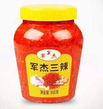 Tương Ớt 3 Vị Cay Jun Jie, Trọng lượng: 500g