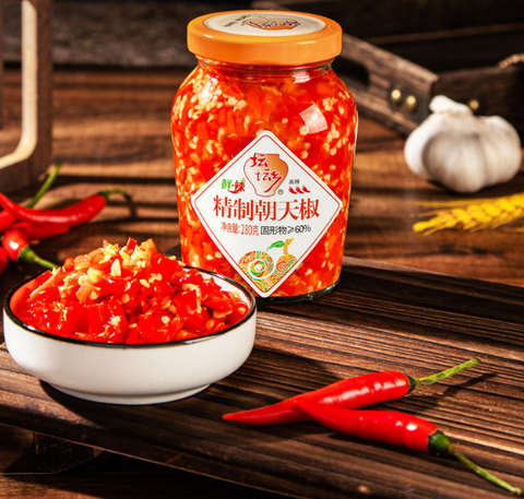 Ớt Chỉ Thiên Băm Tinh Chế TanTan Xiang, Trọng lượng: 280g
