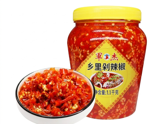 Ớt Băm Muối Truyền Thống Jun Jie, Trọng lượng: 1,1 kg