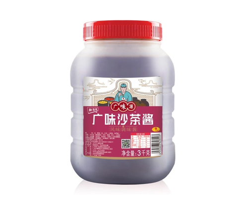 Tương sa chà hiệu Guangweiyan - Sa cha sauce, Trọng lượng: 3kg/ can, Quy cách: 4 can/thùng