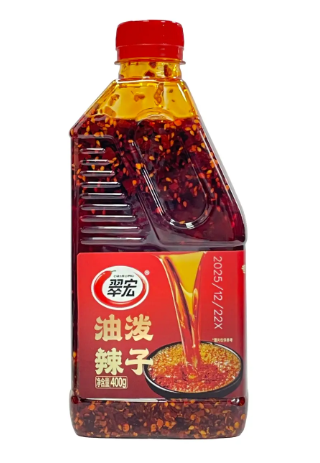 Dầu Ớt Sa Tế, Trọng lượng: 400gr/ lọ. Quy cách: 16 lọ/thùng