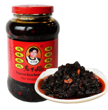 Dầu Ớt Vị Tàu Xì Hiệu Laoganma, Trọng lượng: 740g/lọ, Quy cách: 12lọ/thùng