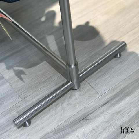 Double Stand Stainless Steel Clothing Rack  - Sào đôi nhỏ gọn decor inox304 lắp ráp thẩm mỹ