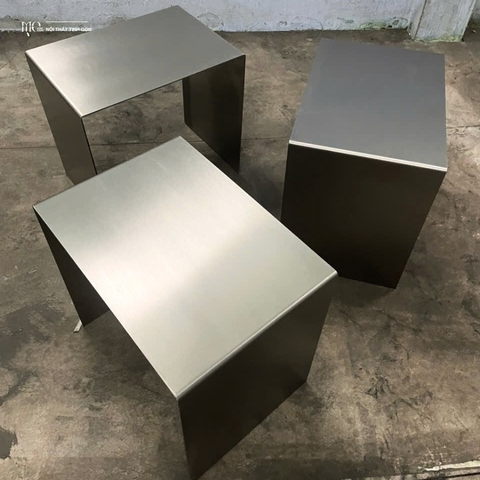C-Square Minimal Stainless Side Table - Bàn phụ Inox C-Square tối giản