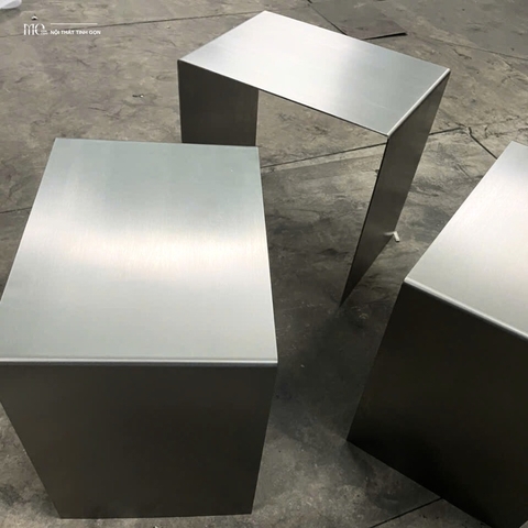 C-Square Minimal Stainless Side Table - Bàn phụ Inox C-Square tối giản