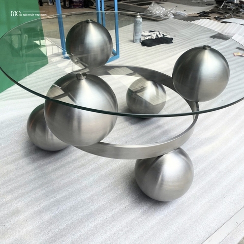 Elegan Sphere Glass Coffee Table - Bàn cà phê Elegan Sphere kính