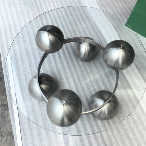 Elegan Sphere Glass Coffee Table - Bàn cà phê Elegan Sphere kính