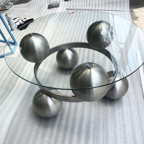 Elegan Sphere Glass Coffee Table - Bàn cà phê Elegan Sphere kính