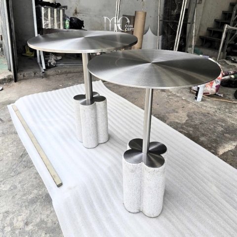 Beton-Cone Steel Table - Bàn Beton Cone Inox
