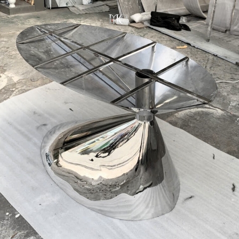 NOVA Polished Steel Table Frame - Khung chân bàn NOVA bóng