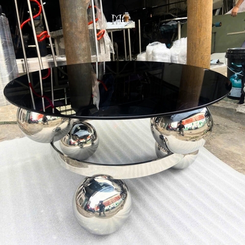 Elegan Sphere Glass Coffee Table - Bàn cà phê Elegan Sphere kính