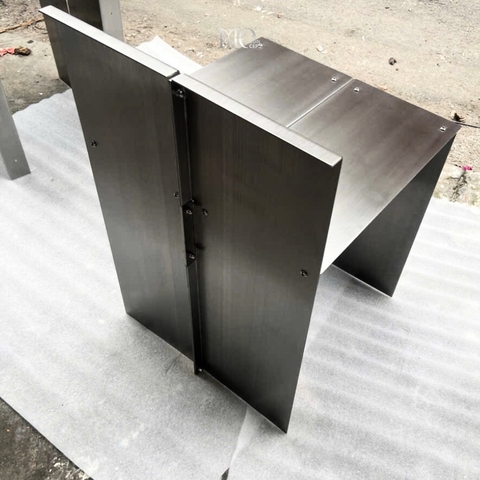 Stainless Steel Stool – CNC Brushed Finish - Stool Inox CNC xước