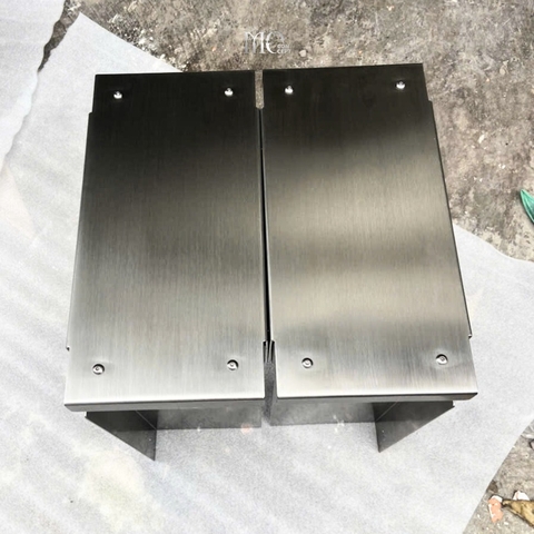 Stainless Steel Stool – CNC Brushed Finish - Stool Inox CNC xước