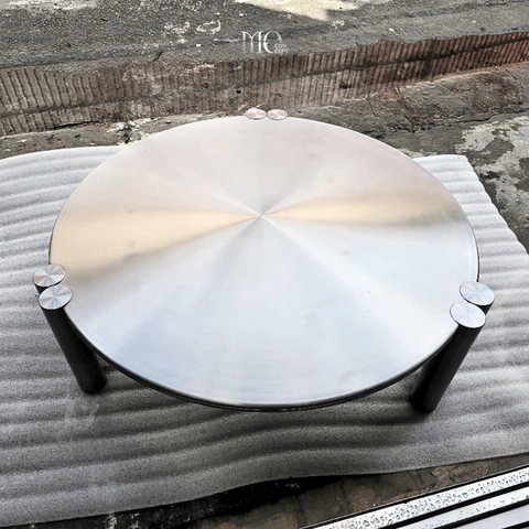 Centrifugal Steel Disc Coffee Table – D900 - Bàn coffee đĩa Inox D900