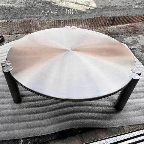 Centrifugal Steel Disc Coffee Table – D900 - Bàn coffee đĩa Inox D900