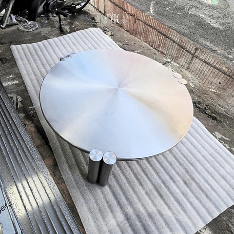 Centrifugal Steel Disc Coffee Table – D900 - Bàn coffee đĩa Inox D900