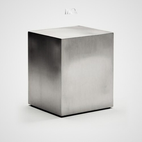 Stainless Steel Cube Table – Hairline Finish - Bàn lập phương Inox xước Hairline