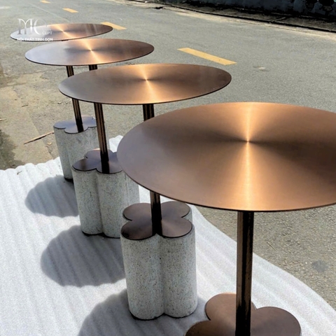 Mono Steel Side Table – D400 - Bàn phụ Mono Steel D400
